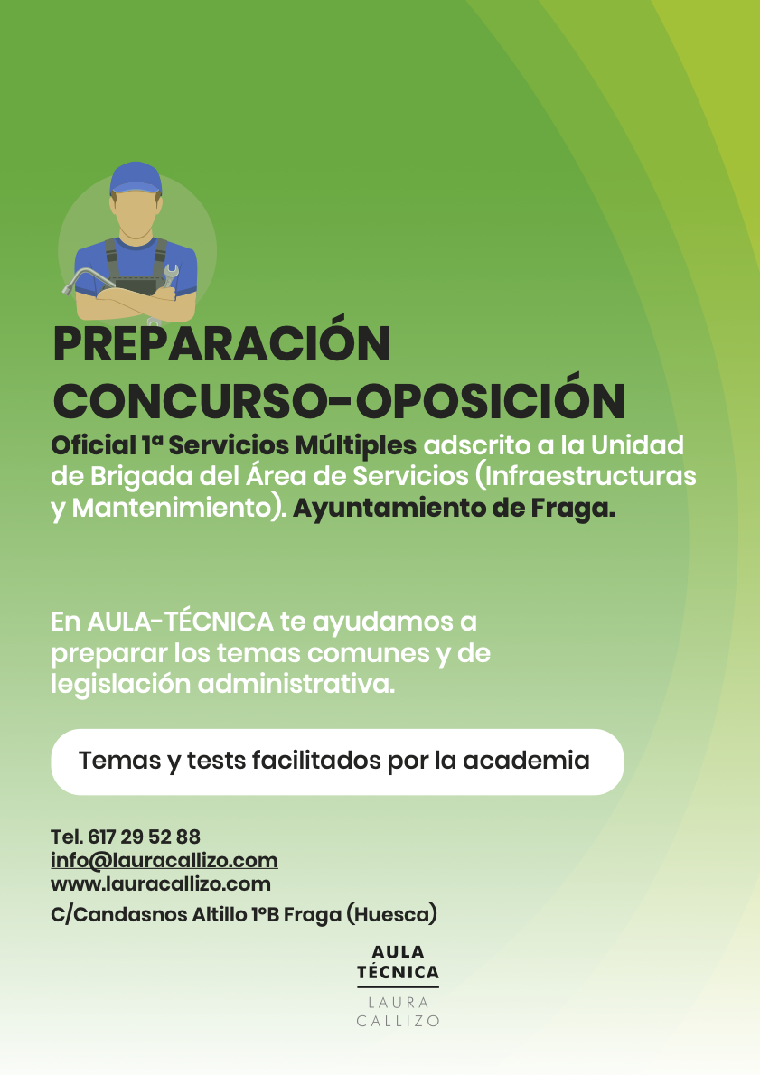 Concurso oposición Ayuntamiento de Fraga
